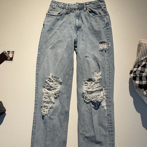 Zara mom jeans size 6 high waisted - Picture 2 of 5